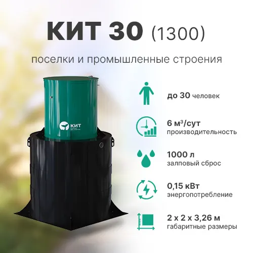 Септик КИТ-30-1300